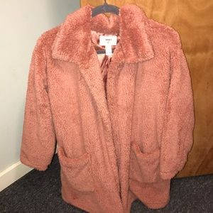 Fuzzy pink jacket